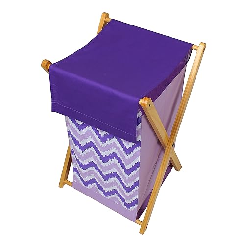Bacati - Cesta en zigzag Mix N Match (morado)