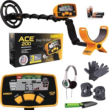 Garrett ACE 200 Metal Detector Starter Bundle Kit with Accessories
