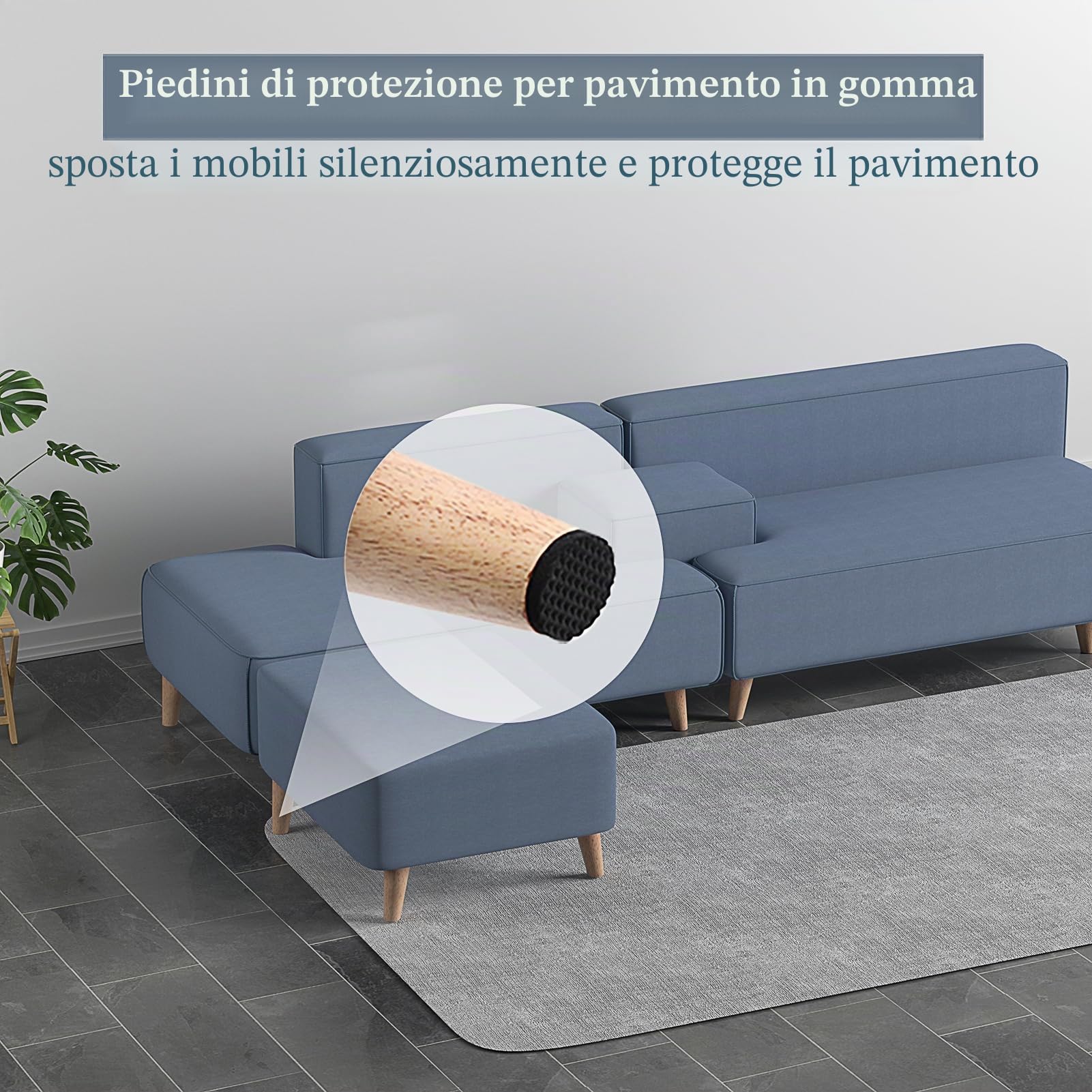 INMOZATA Piedini di ricambio per mobili in legno di quercia massiccio, affusolati, filettatura M8, per sedie, tavoli, comodini (20 cm, colore naturale)