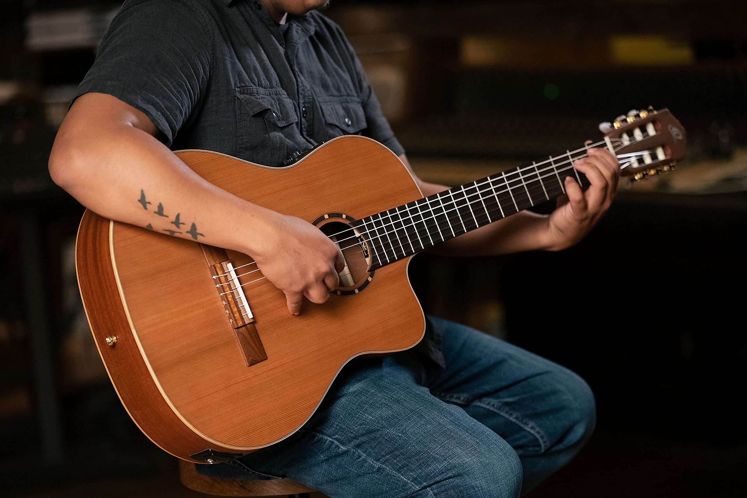 Ortega Guitars Rce131 Chitarra Classica 4/4, Marrone