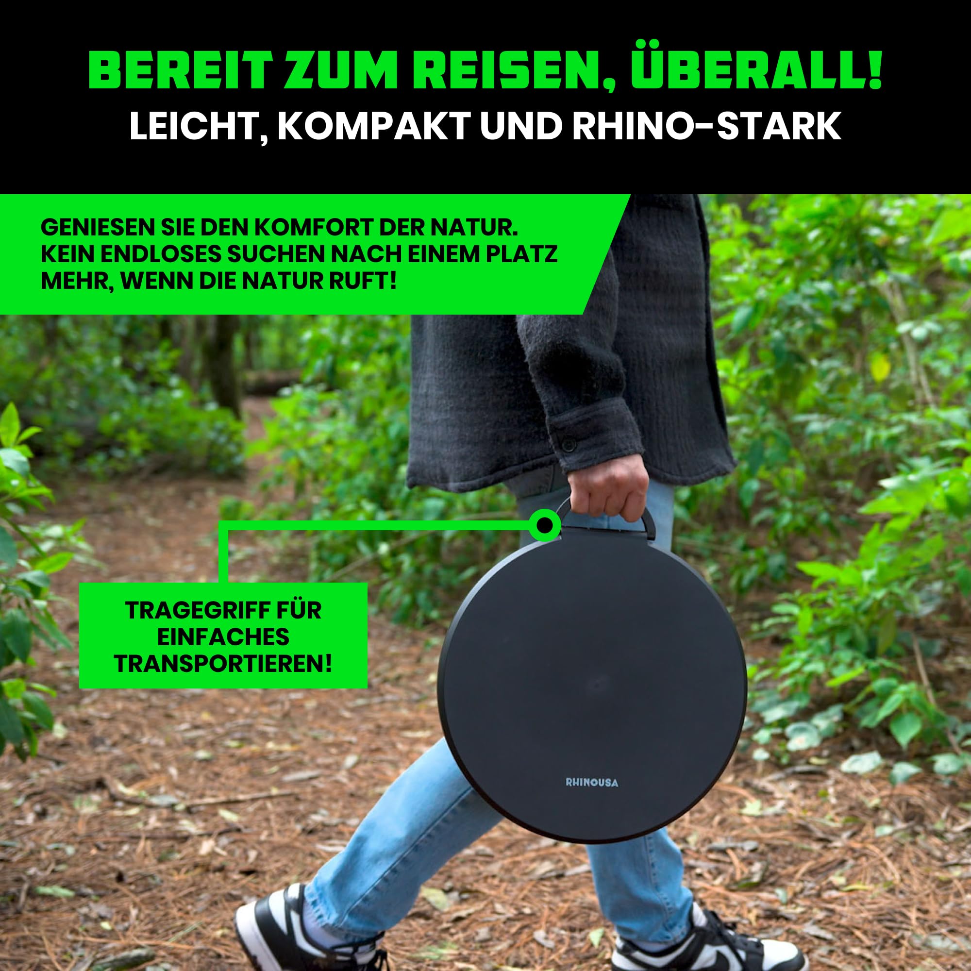 Rhino USA Tragbare Toiletten- und Toilettenbeutel