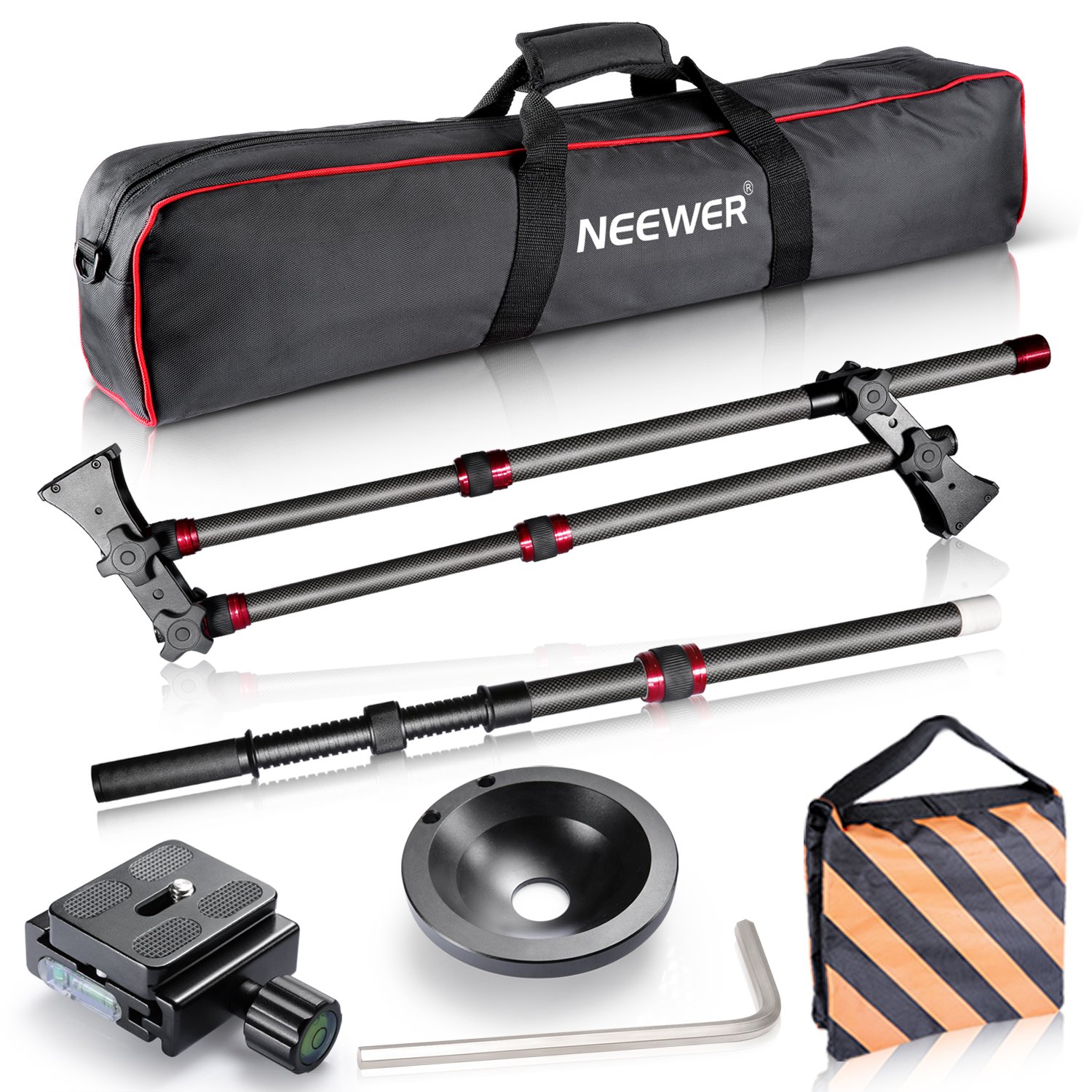 Amazon | NEEWER 5.7ft/174cm ポータブル炭素繊維カメラクレーンジブ