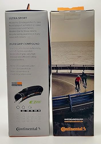 Miniatura 2 de Continental Ultra Sport III 700x25c PureGrip Plegable NegroNegro - Par (2 Neumáticos)
