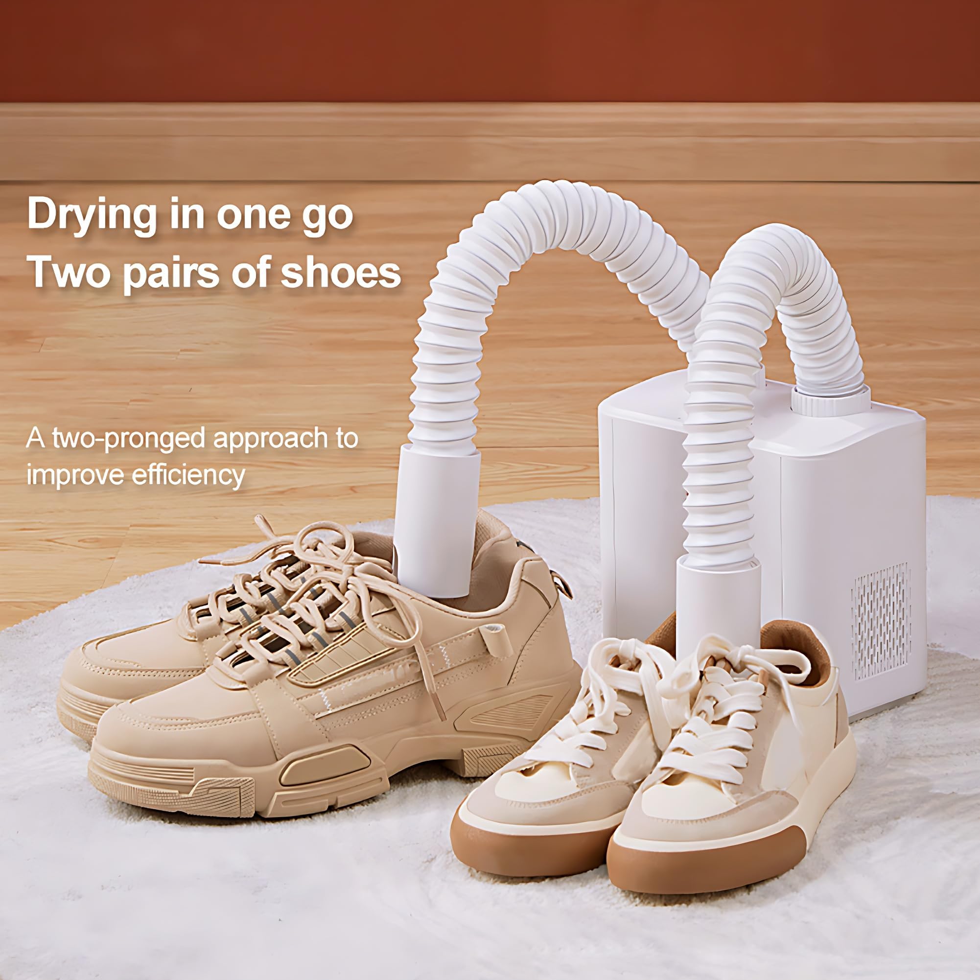 Sèche-chaussures, Sèche-bottes Avec Minuterie Intelligente De 2 Heures, Sèche-gants Orientable À 360° Pour Les Chaussures D'hiver Et Pluie, Chaussettes