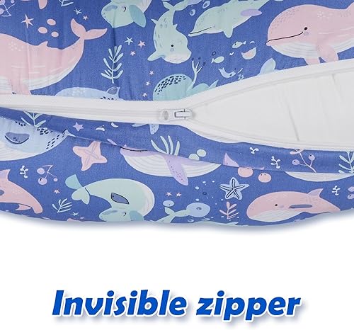 Miniatura 6 de Funda de almohada de lactancia, compatible con almohada de lactancia Boppy, tamaño original, funda de almohada de lactancia materna para bebés niños