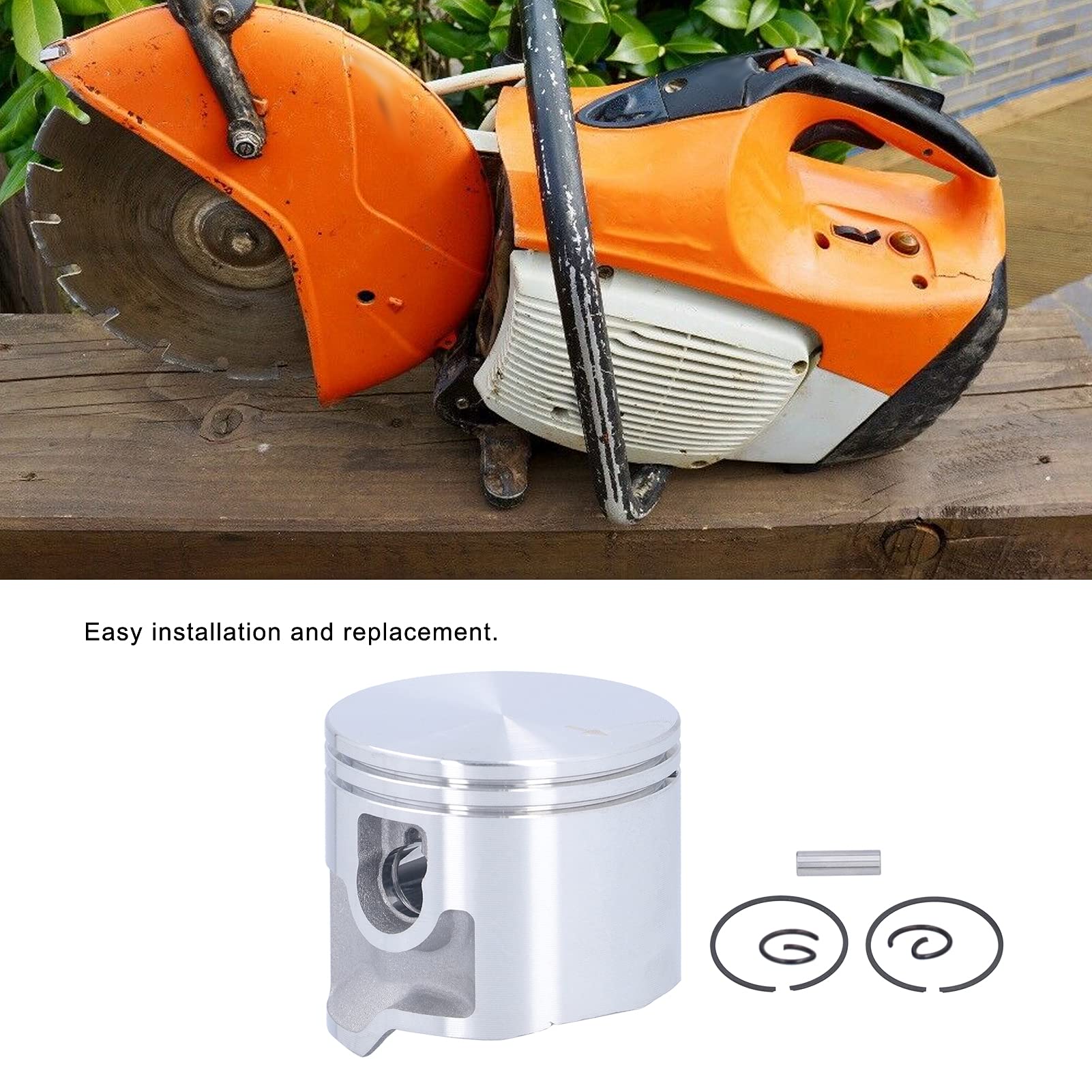 QANYEGN 50MM Piston and Piston s Kit, Aluminum Alloy Piston Assembly, Cut Off Saws for TS410 TS420