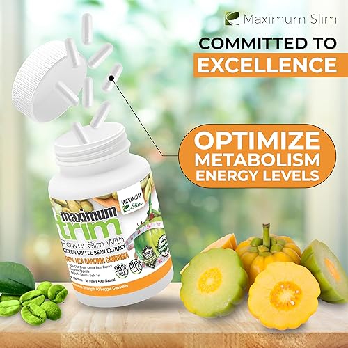 Miniatura 3 de Maximum Slim La formulación más eficaz MaximumTrim Garcinia CAMBOGIA con extracto de grano de café verde pérdida de peso natural, supresor del