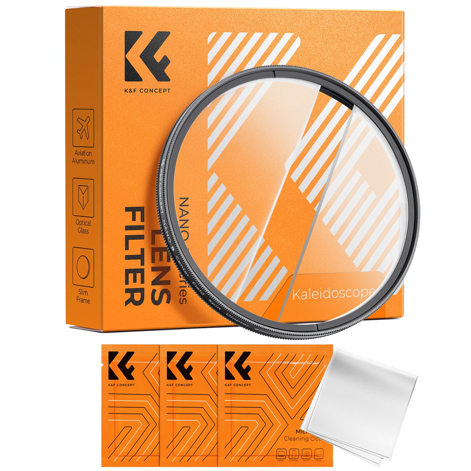 Amazon | K&F CONCEPT 82mm 中央分割屈折フィルター 光学ガラス ぼかし