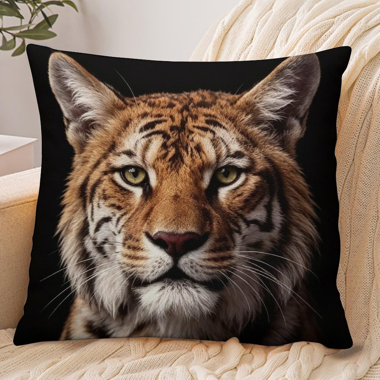 Fekiloot Style Tiger Pillowcase Pillow Sham Pillow Case