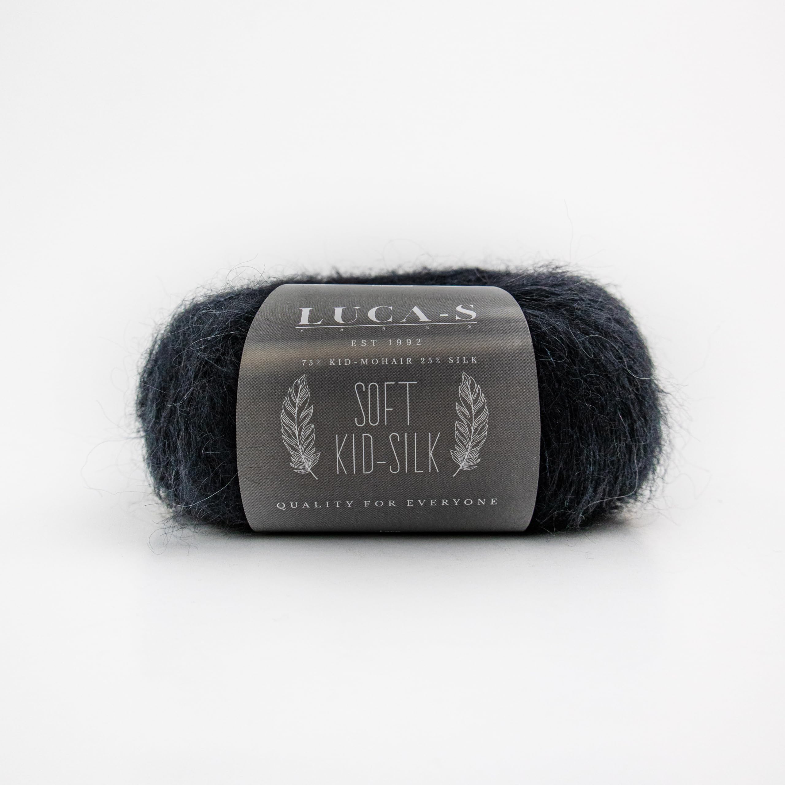 Soft Kid Mohair & Silk Yarn for Knitting & Crochet, 75% Mohair 25% Silk, 25g 210m, Lace-Weight Fluffy and Soft Wool for Knitting