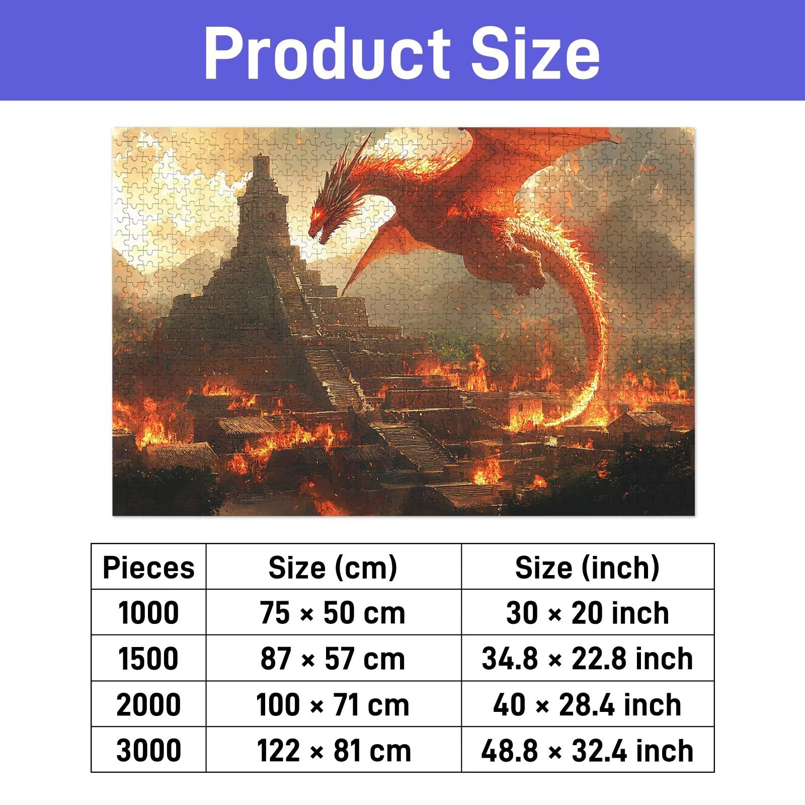 Puzzle 3000 sztuk dla dorosłych, drewniane puzzle strach dla dorosłych, trudne drewniane łamigłówki, rodzinne gry edukacyjne, łamigłówki z pudełkiem na prezent do dekoracji domu prezent dla kobiet