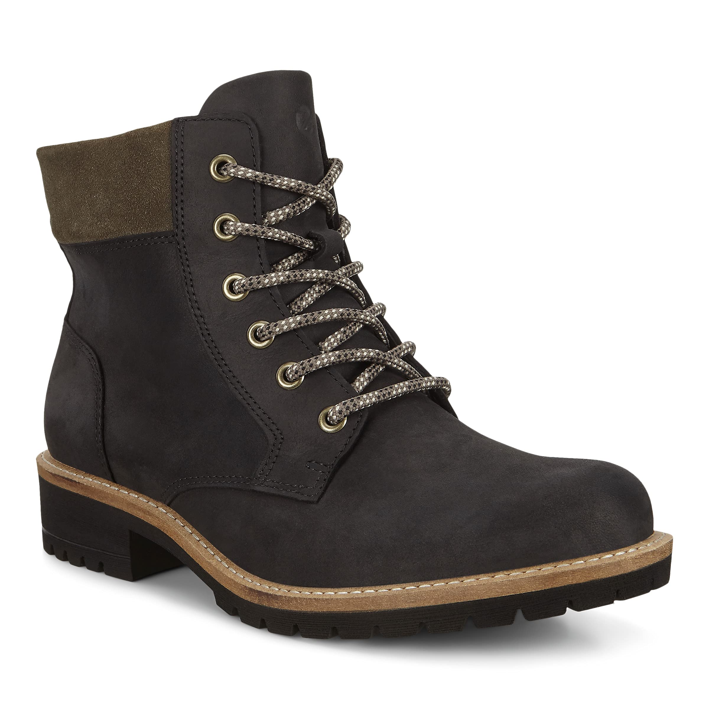 ECCO Womens Elaina Ankle Boot, Black Tarmac, 4 UK