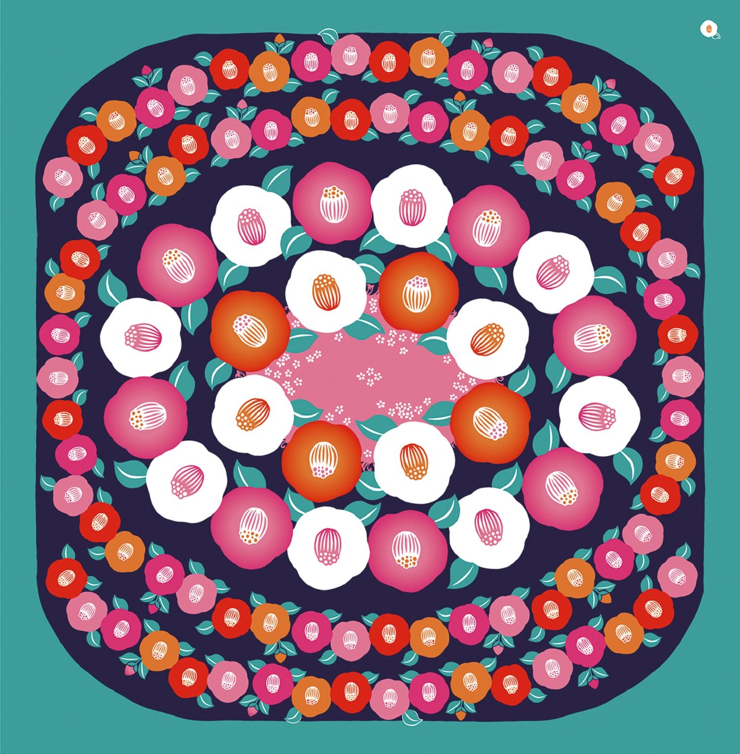 Amazon.co.jp: 前田染工 花衣 大風呂敷 椿 紫 110465 : ホーム＆キッチン