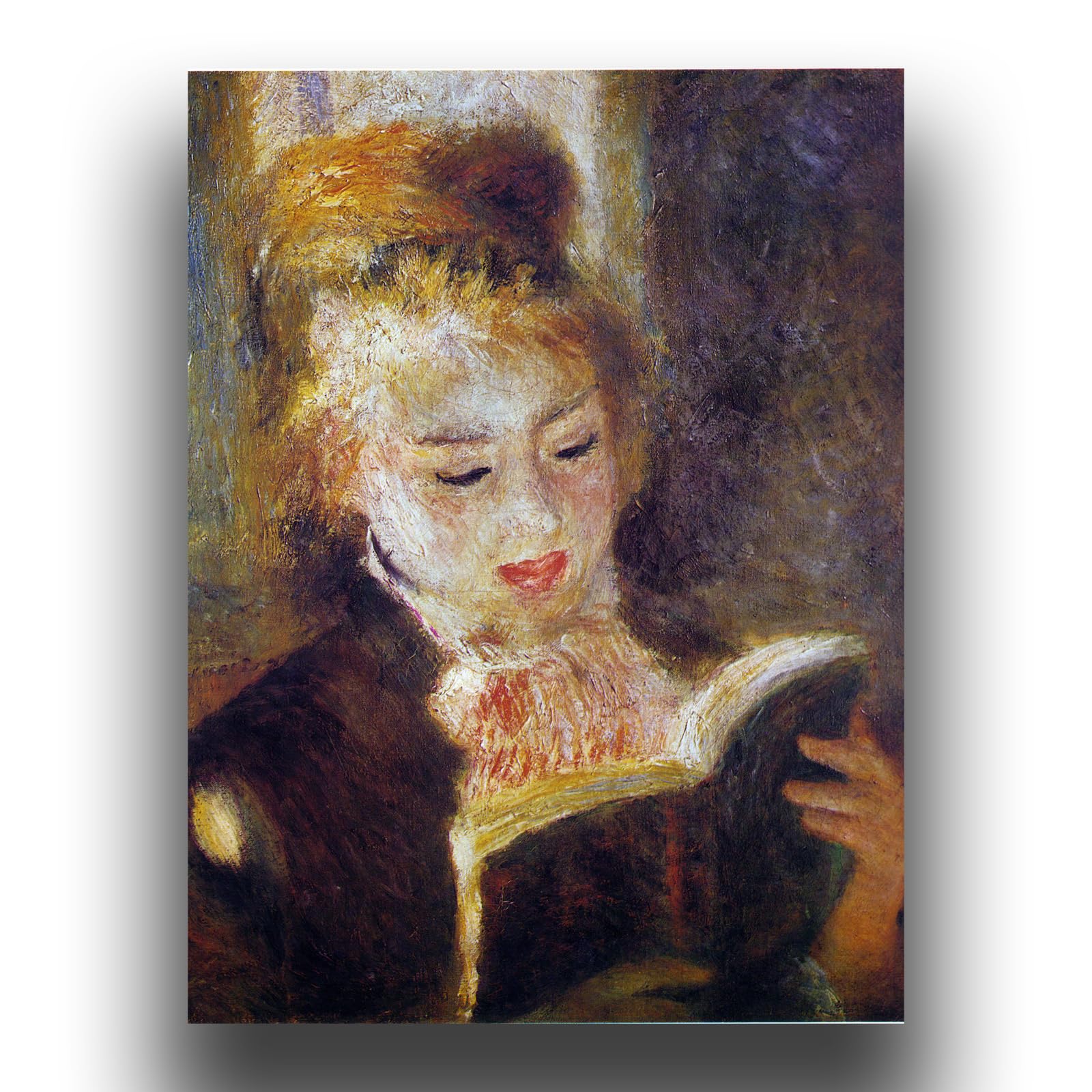 Amazon.com: Pierre Auguste Renoir Wall Art - The Reader (La