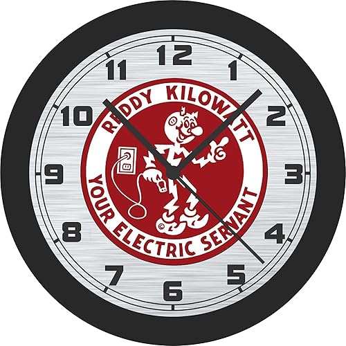 Reddy Kilowatt Your Electric Servant - Reloj de pared sin reloj, 10 pulgadas
