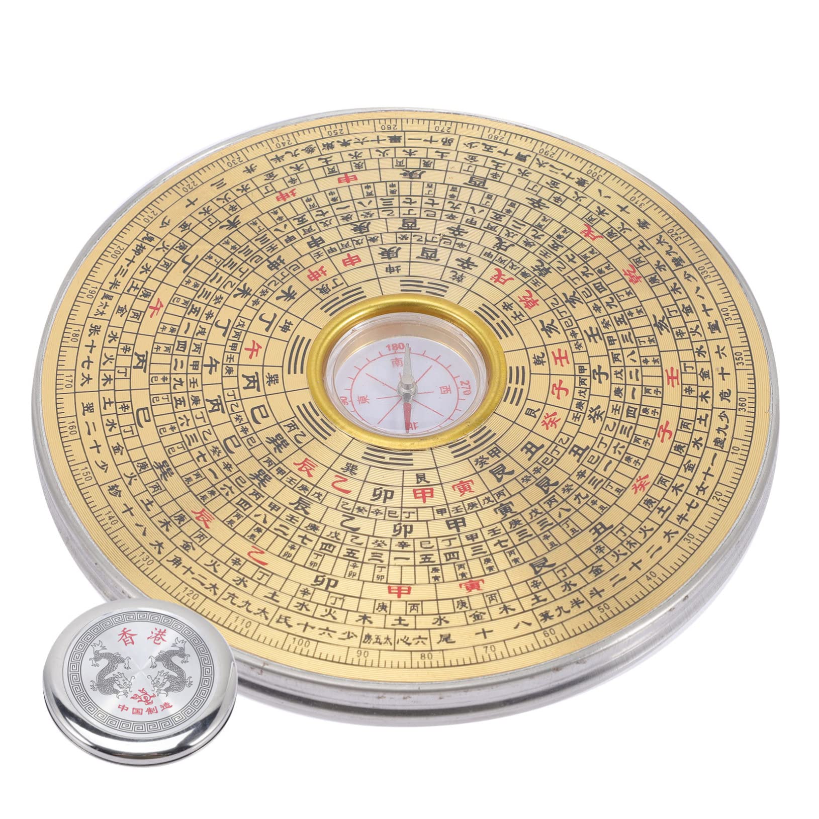 BESPORTBLE Bussola Tavolo Da Campeggio Ornamenti Insoliti Per La Casa Compass Da Campeggio All'aperto Meridiana Tascabile Golden Acciaio Inossidabile