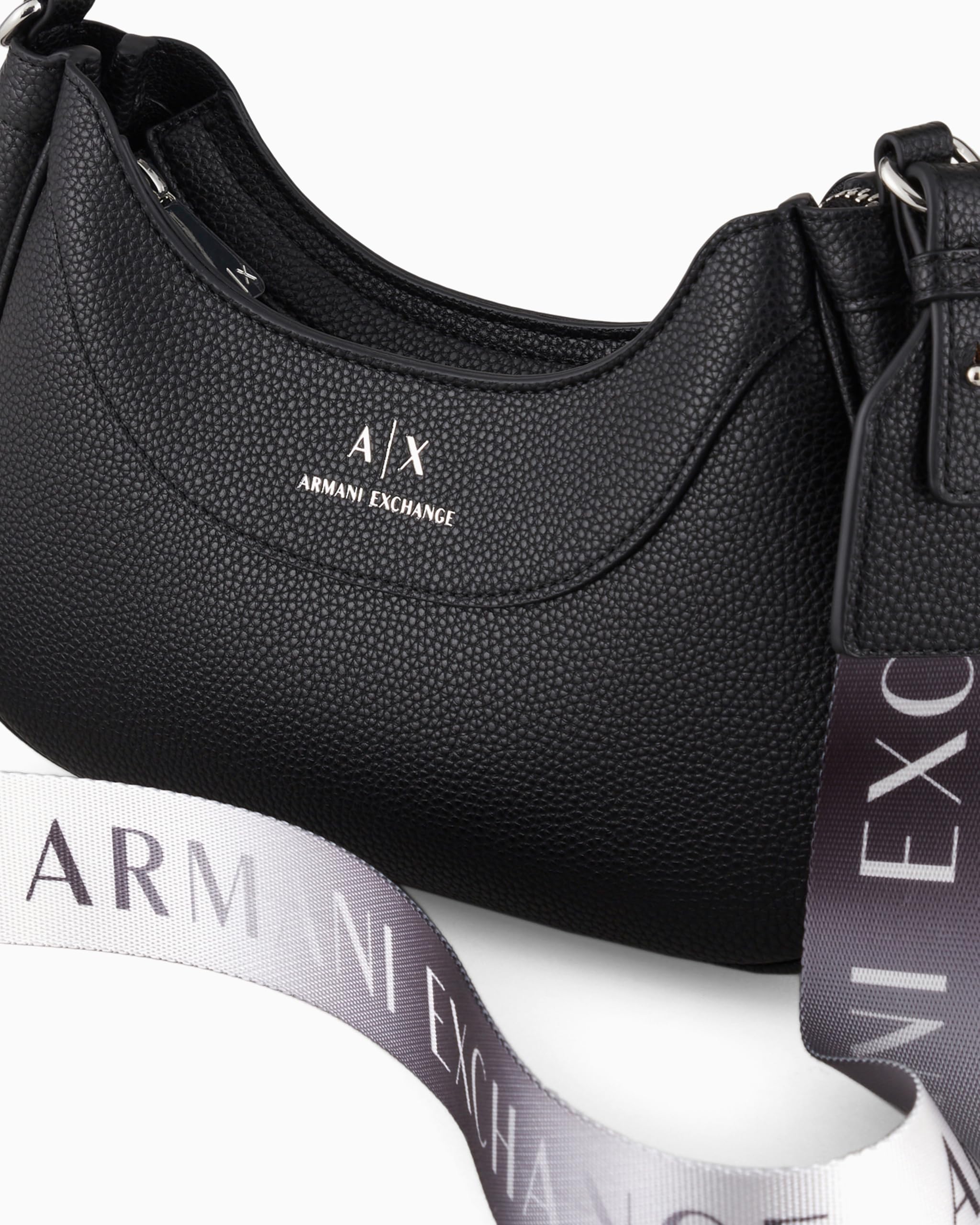 Armani Exchange - Wave Small Hobo Bag, Borsa hobo Donna