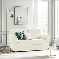 Vista 275 de CHUN YI - Funda elástica para sofá (7 piezas), funda para sofá de 3 plazas con tres respaldos y cojines separados con banda elástica, tela jacquard