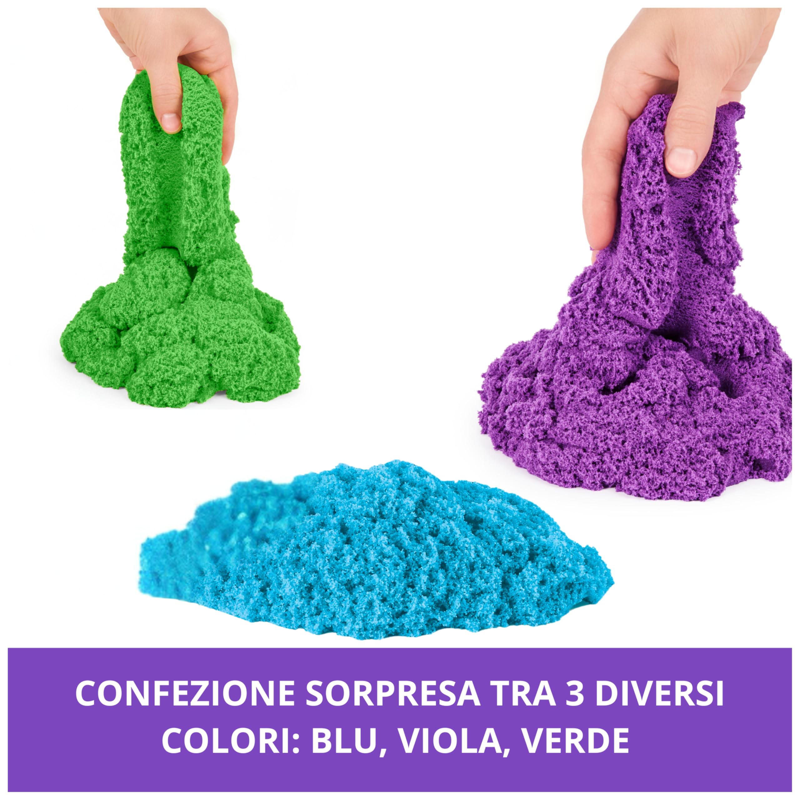 Kinetic Sand, Sacchetto con 907Gr di Sabbia Cinetica Colorata, 3+ Anni