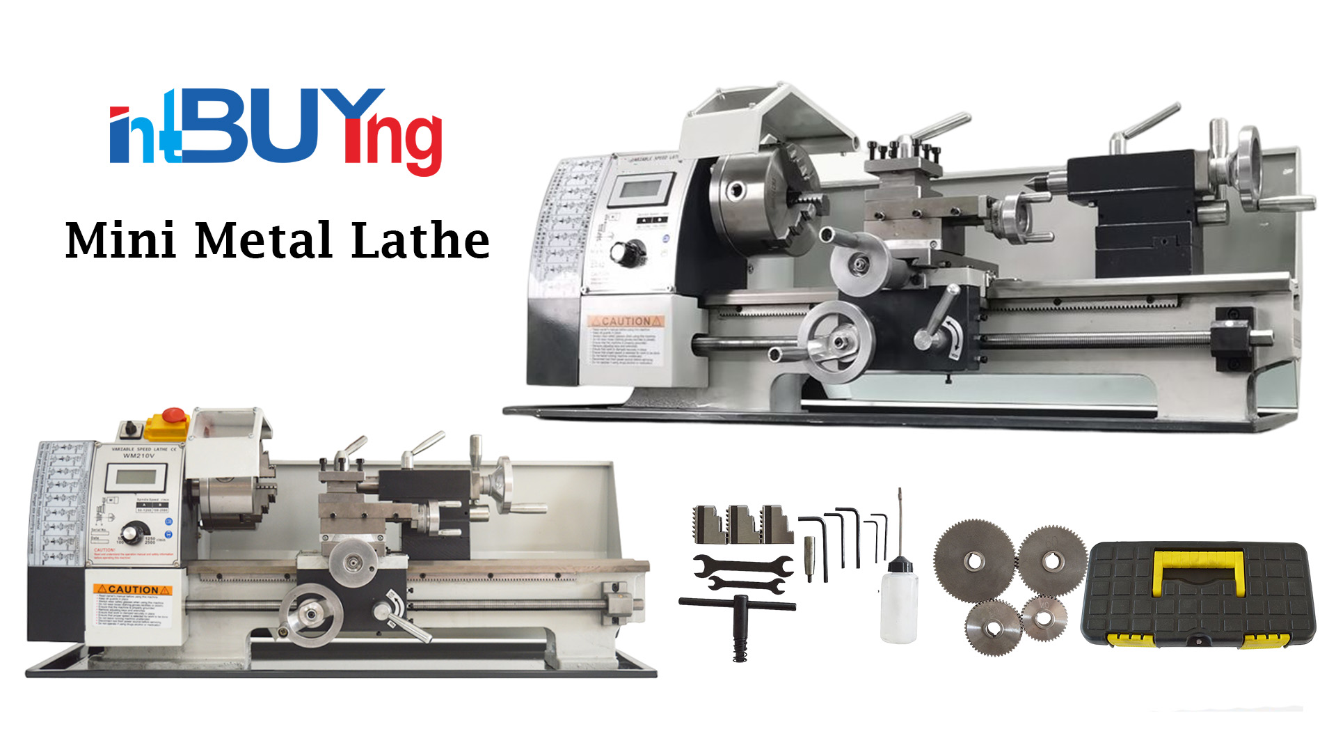 Amazon.com: INTBUYING Metal Lathe 8''x16'' Benchtop Mini Lathe