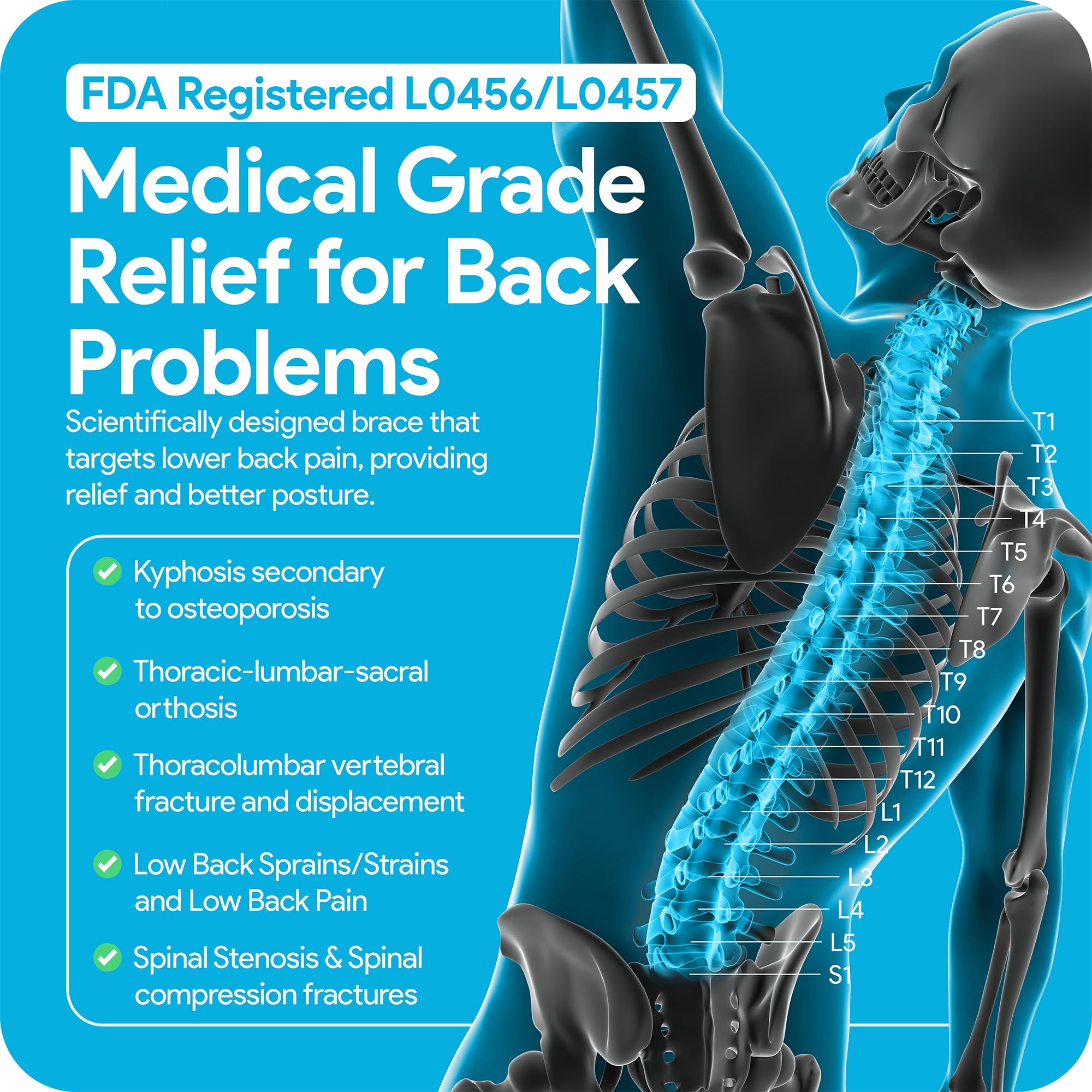 Comfyorthopedic TLSO Thoracic Full Back Brace L0456/L0457 – Medical Grade Upper & Lower Spine Support with Back Compression for Scoliosis, Kyphosis & Post-Surgery Pain Relief, Men & Women — Amazon image 6