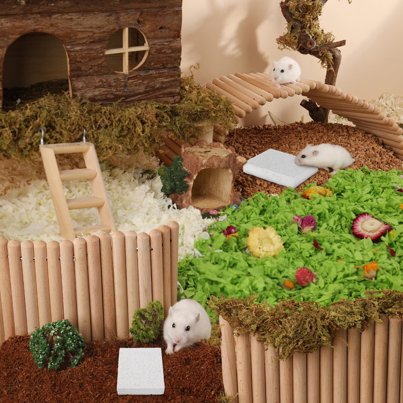 Natürlicher Lava Nagelpflege Stein für Kaninchen und Meerschweinchen Poröses Kratzbrett als Krallenpflege und Zahnschleifer Geeignet für Chinchillas und Hamster