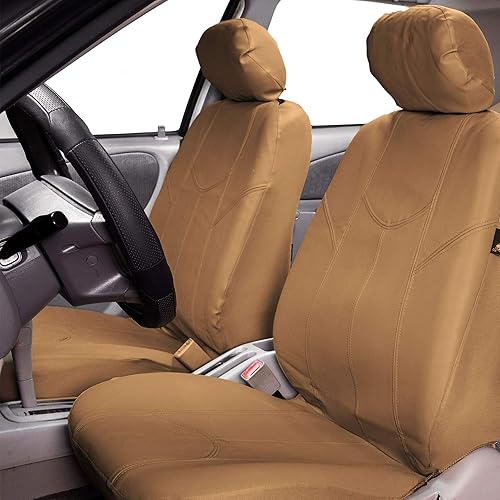 Miniatura 2 de FH Group Fundas de asiento de automóvil, de piel sintética, compatible con bolsa de aire y banco dividido, se adapta a la mayoría de automóviles,