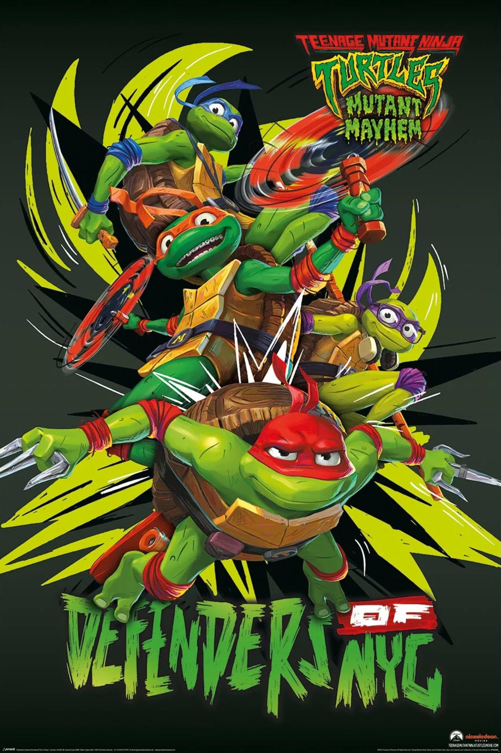 Pyramid International Teenage Mutant Ninja Turtles Poster Mutant Mayhem Defenders Of NYC