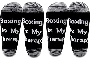 Boxing Fans Gift: Boxing is My Therapy Socks 3-Pairs Set