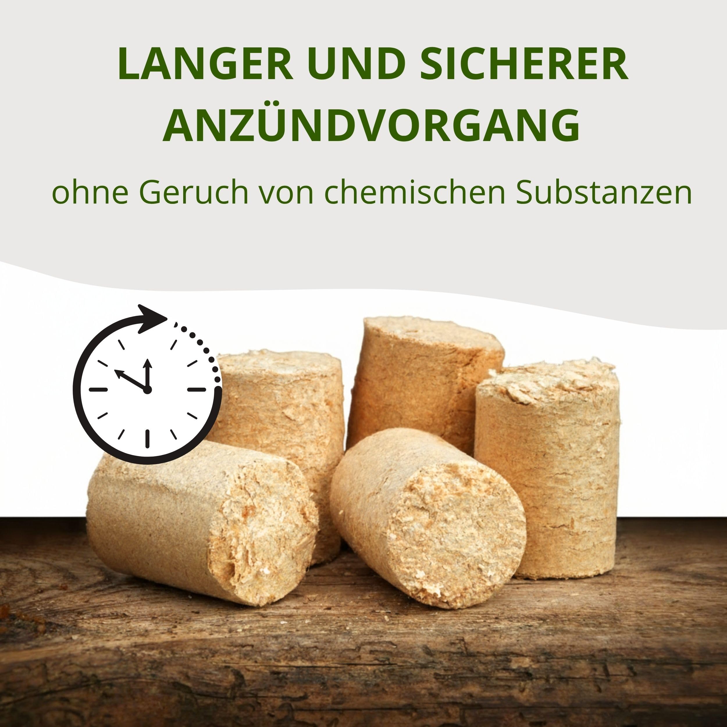 Floranica Holzbriketts 100% Gepresste Hartholzbriketts 20 kg Rundholzbriketts für Kamin Brikett Ideal für Kamin Ofen Kaminbriketts Holz Raketenofen Hohe Brennwert Raucharm