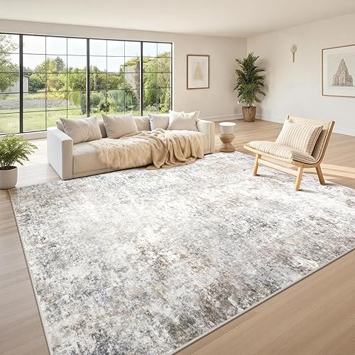Miniatura 44 de Alfombras lavables 8x10, alfombras de área para sala de estar, alfombras abstractas modernas para dormitorio, alfombras grandes, alfombra ultra