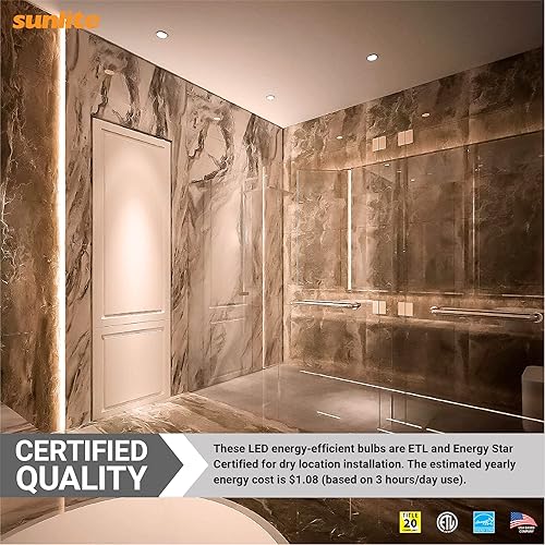 Miniatura 6 de Sunlite Foco reflector LED PAR30 41809, 9 vatios (75 W  ), 750 lúmenes, base E26 media, 90 CRI, regulable, reflector, Energy Star, cumple con el