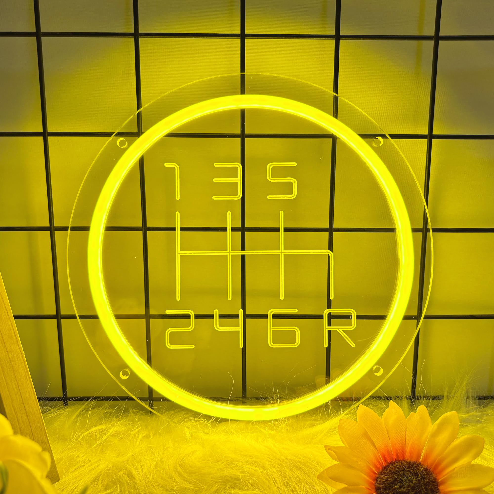 Gear Shift Neon Sign, Car Gearbox Led Signs for Wall Decor, Dimmable Neon Light Sign for Bedroom, Game Room, Kids Room, Bar Decoration, USB Powered Light Up Neon Signs Gift for Boys — image 1