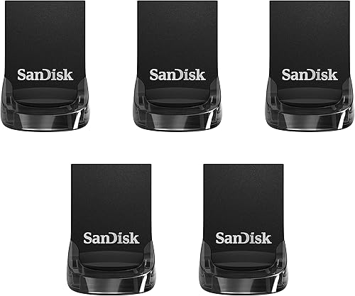 SanDisk SDCZ430-064G-B5CT - Paquete de 5 unidades flash de 64 GB Ultra Fit USB 3.1 (5 x 64 GB)