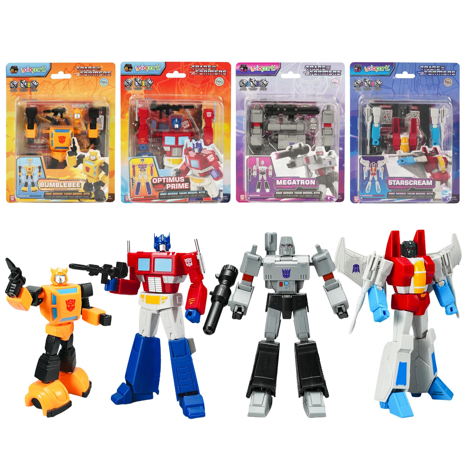 Amazon.co.jp: YOLOPARK トランスフォーマートイ 4個パック G1