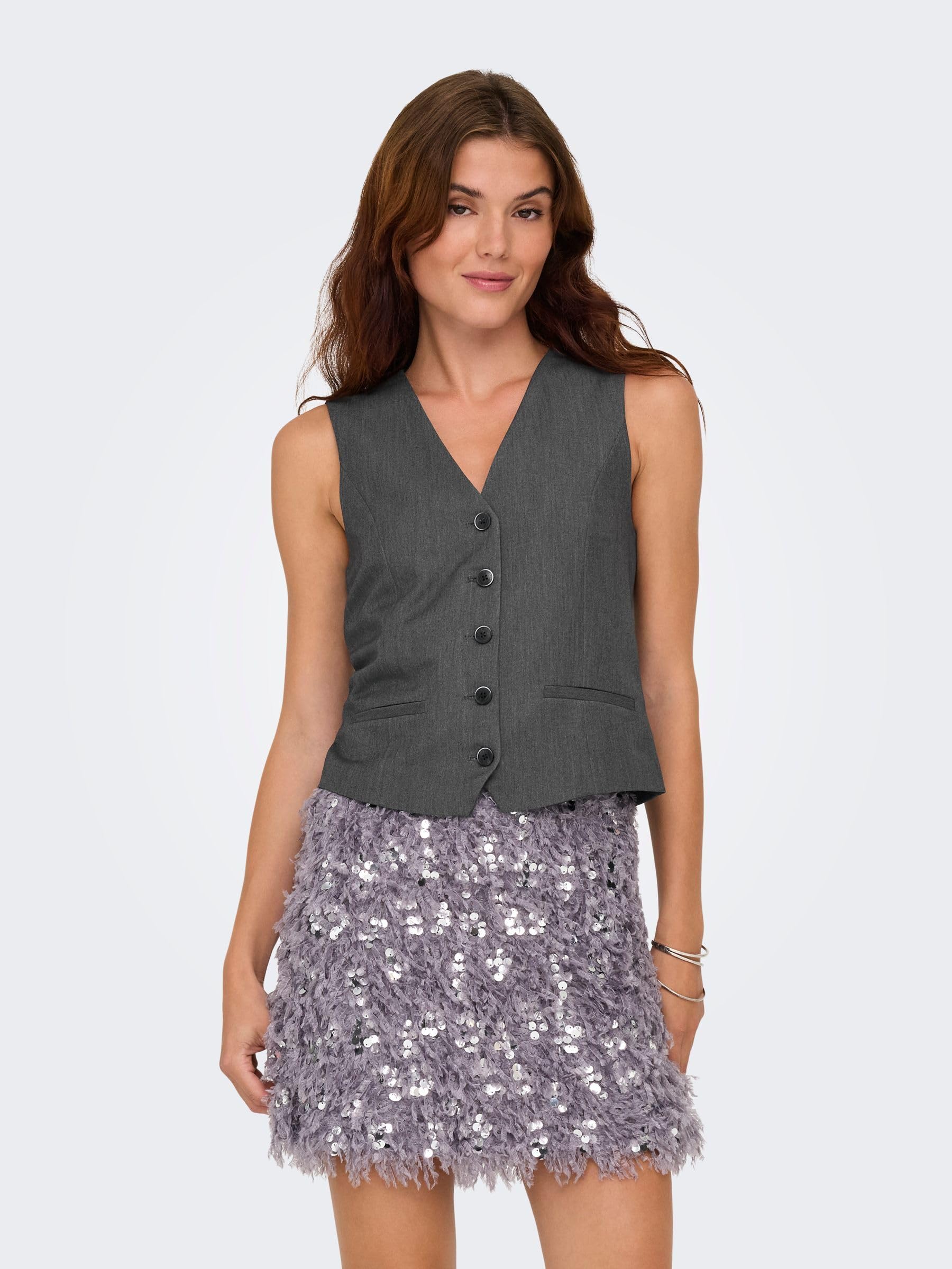 ONLY Onliris-Hattie Waistcoat TLR para Mujer