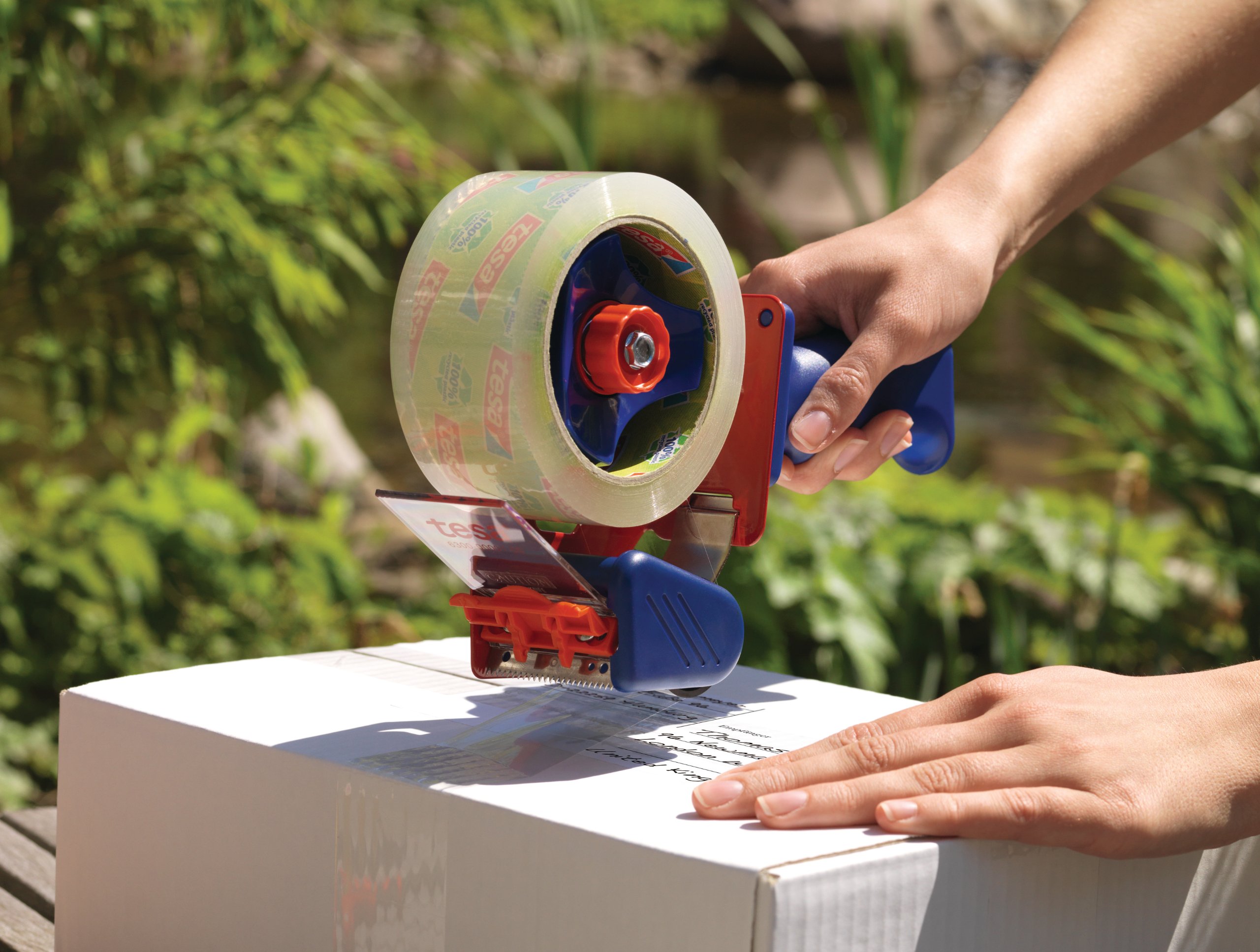 Tesa Tesapack ECO & STRONG Packaging Tape - Environmentally Friendly Packaging Tape Made From 100 % (50 Mm