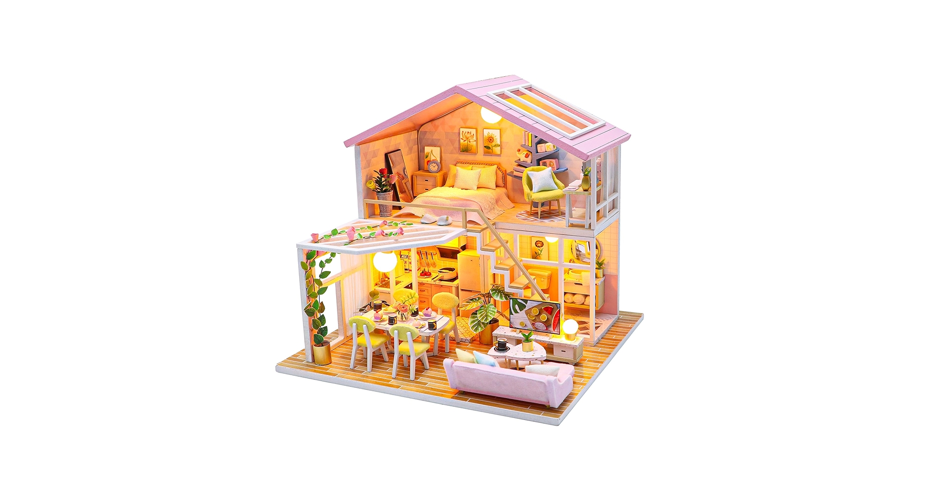 Amazon | CRESYMME ドールハウス ミニチュア キット 木製 立体