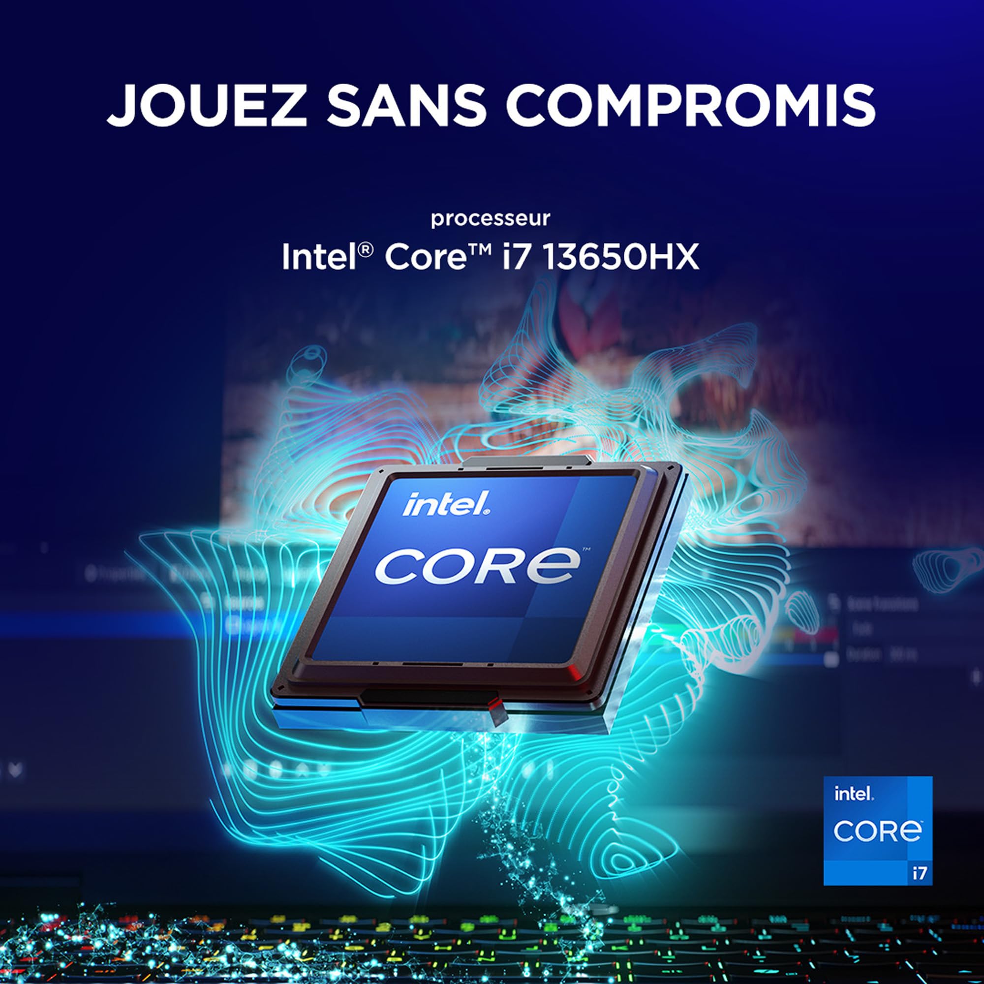 Lenovo Legion 5 15IRX10 - Ordinateur Portable Gaming 15.1'' OLED WQXGA 165Hz (Intel Core i7-13650HX, RAM 16Go, SSD 1To, NVIDIA RTX 5060 8GB, Windows 11) Clavier rétroéclairé RGB AZERTY Français - Noir - 3