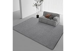 Minimalist Grey Memory Foam Rug - Comfort & Durability for Your Space