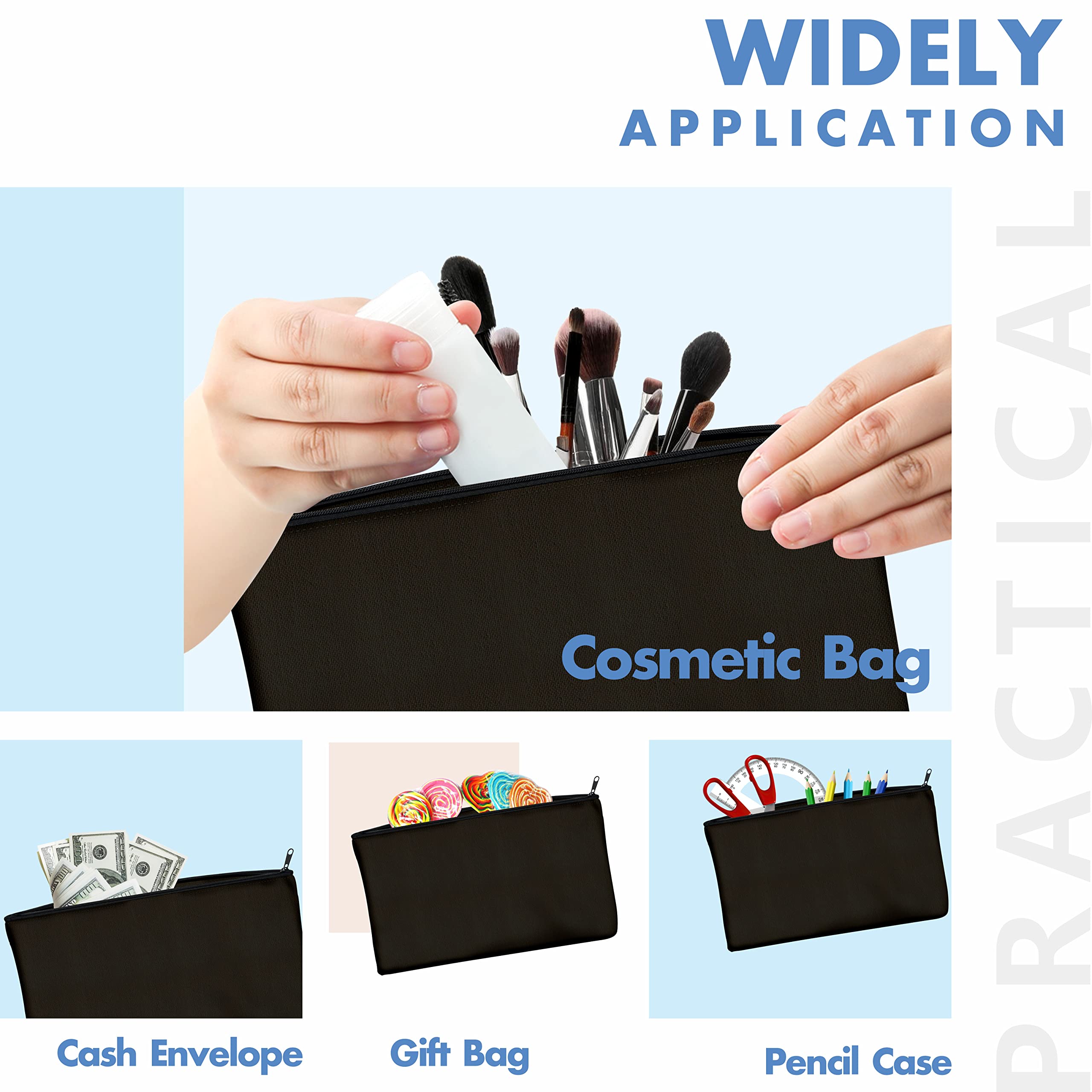 Btzthm Lot De 4 Sacs En Tissu Vierge En Coton - 2 Grands à