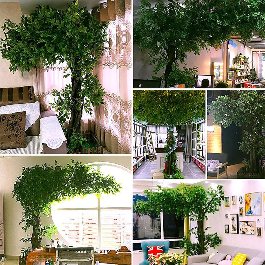 Künstlicher Baum Mit Echtem Holzstamm, Simulierter Banyan-Baum, Hotel-Landschaftsbaum, Wunschbaum, Künstliche Pflanzen Für Moderne Innendekoration,3x2.5m