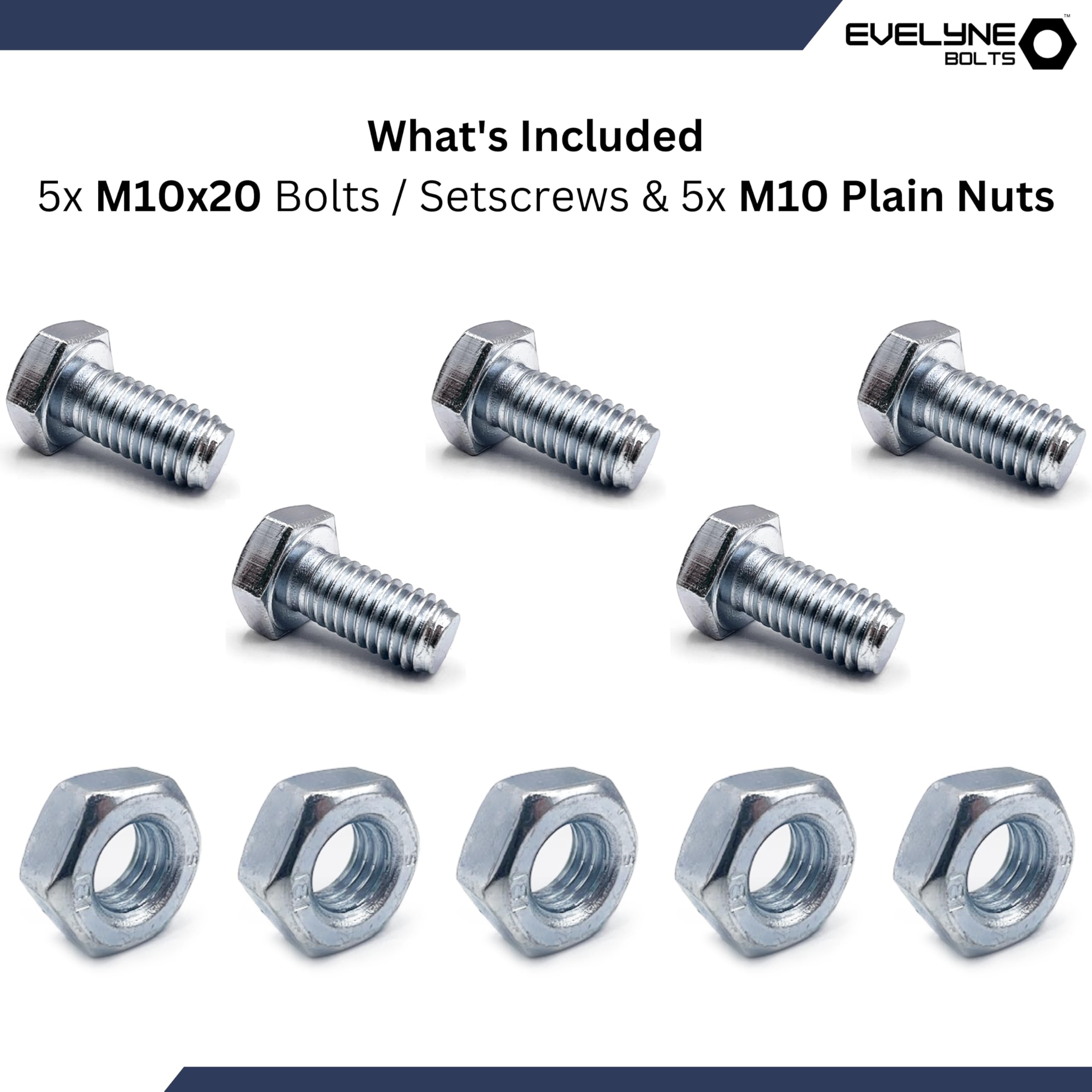 Dadi M10 ABSOPRO Bulloni Eccentrici M10 - Kit 2 Pezzi Per Auto Moto E Camion Fissaggio Sicuro E Duraturo 513968