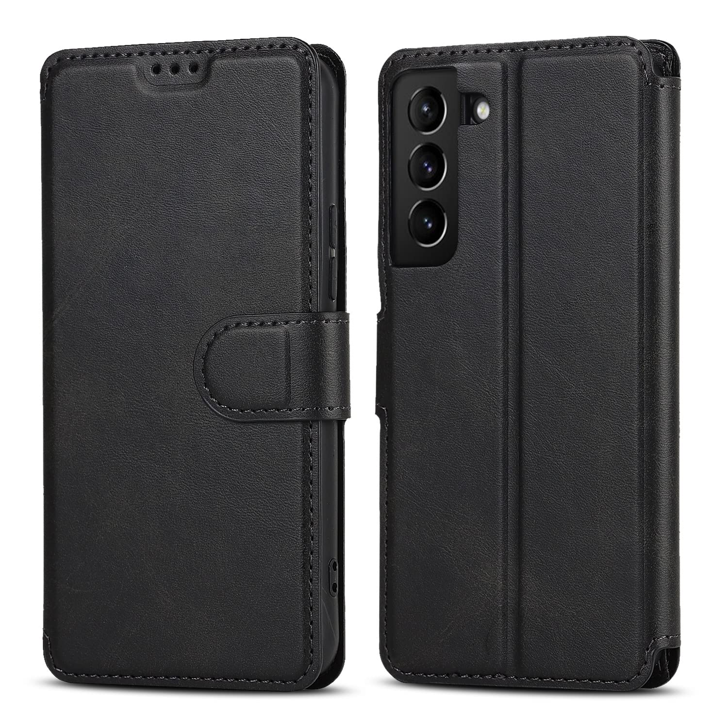 QLTYPRI Case for Samsung Galaxy A36 Premium PU Leather Simple Wallet Case Card Slots Kickstand Magnetic Closure Shockproof Flip Cover for Samsung