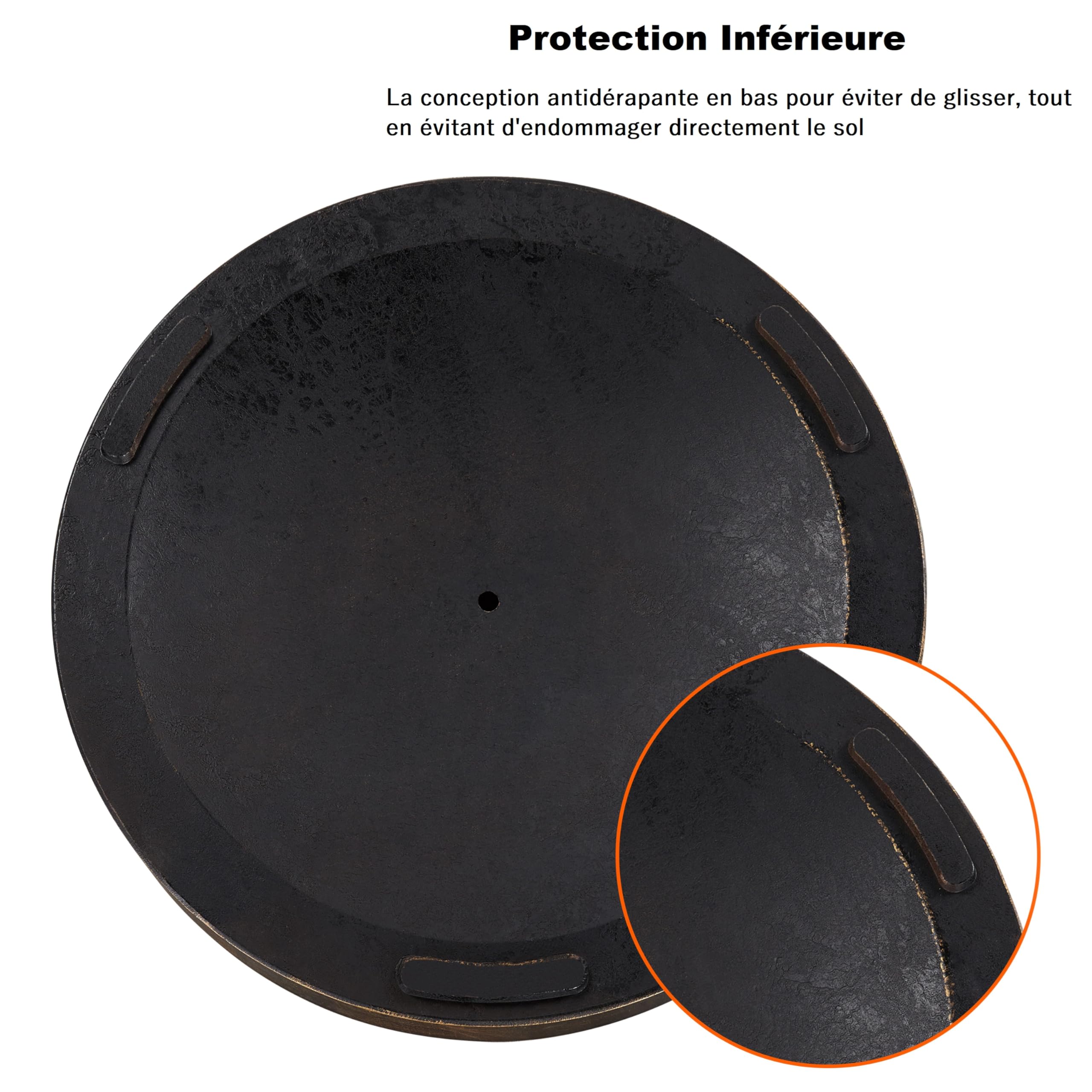 Yaheetech Pied de Parasol 14 kg Lestage pour Parasols en Résine et Fer pour Terrasse, Piscine, Patio, Jardin, Restaurant Bronze Φ46×34 cm