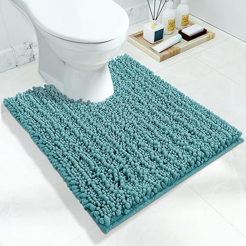 Miniatura 64 de Yimobra Alfombras de baño grandes antideslizantes lavables de 36 x 24 pulgadas, tapete de baño de chenilla ultra suave y absorbente, alfombra de