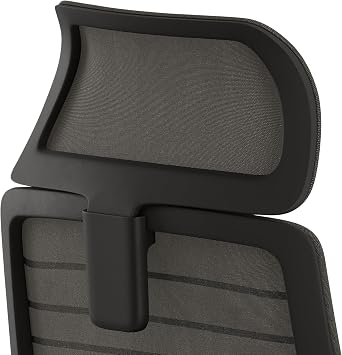 Branch Adjustable Headrest Attachment - Compatible Only Ergonomic Chair - Adjustable Height for Personalized Neck and Head Support - All Black