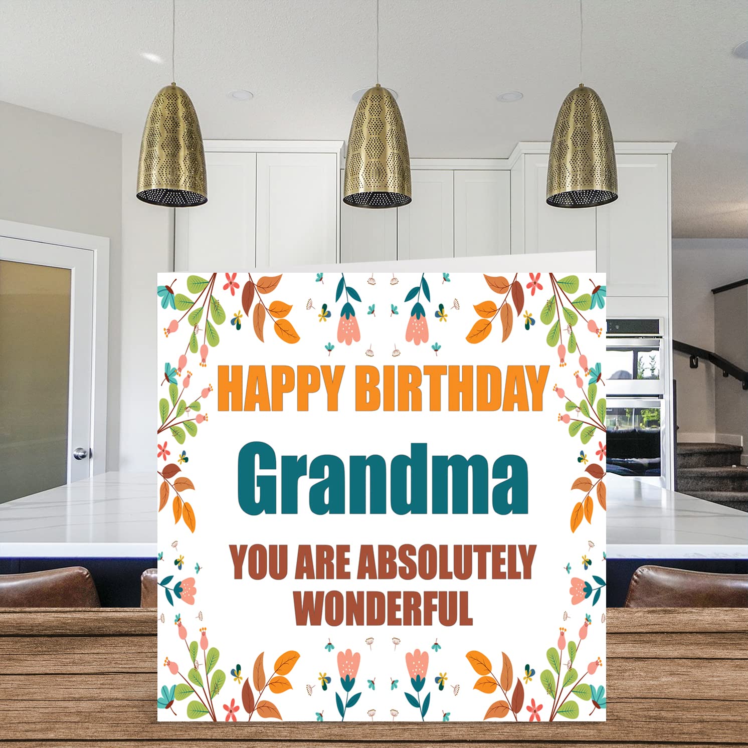 Lustige Geburtstagskarte Für Oma – 'This Much Grandma' Mit Umschlag, 14 X 21,6 Cm