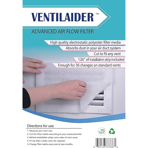 Vent Filter Set 20" x 84" Electrostatic Media + 126" of Tape