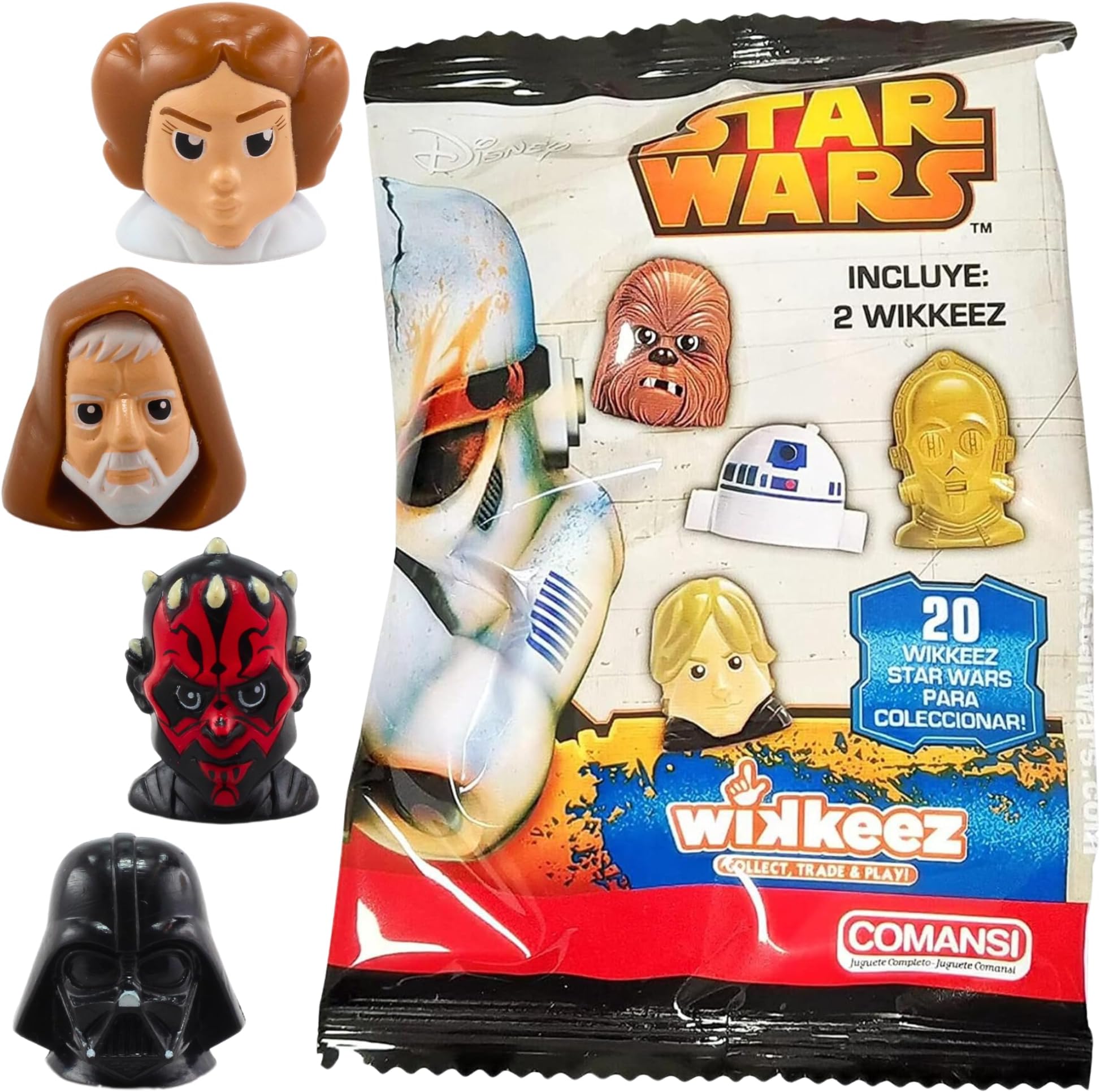 Star Wars: Wikkeez - Collectible Miniature Figure Blind Bag - 2 Figures Per Bag